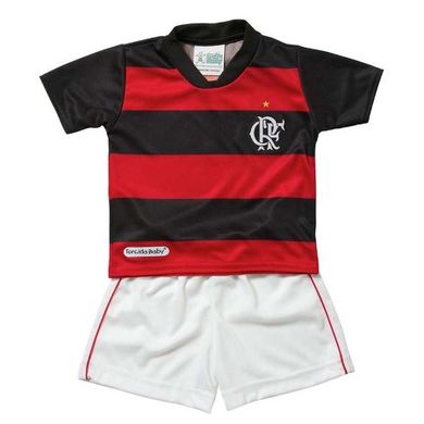 Conjunto Flamengo Helanca Sublimado Torcida Baby