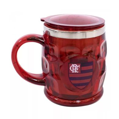 Caneca Flamengo Gomada 500 ML Vermelha