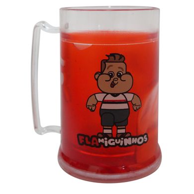 Mini Caneca Gel Vermelha Beto 300ml Flamiguinhos