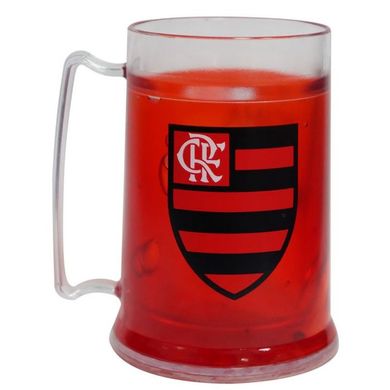 Mini Caneca Gel Vermelha Escudo 300ml - Acima de Tudo Rubro Negro