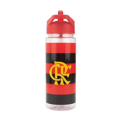 Garrafa Flamengo Plástico 450ml Com Mochila Tipo saco