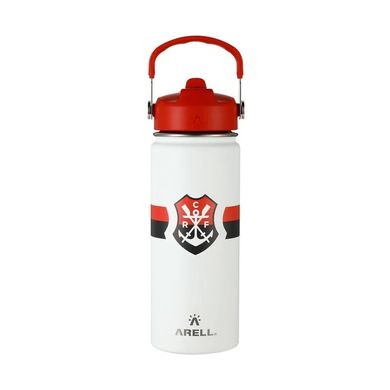 Garrafa Térmica Vácuo Straw Flask Arell 532ml Flamengo Remo