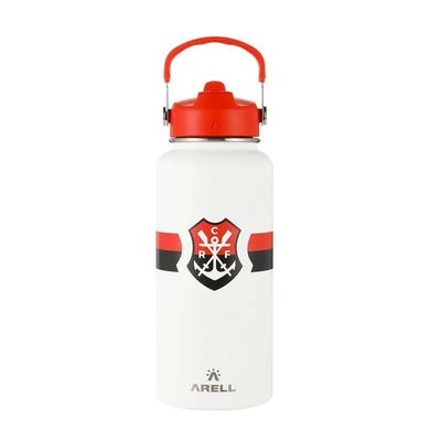 Garrafa Térmica Vácuo Straw Flask Arell 946ml Flamengo Remo