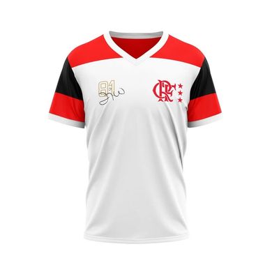 Camisa Flamengo Zico Retro Braziline