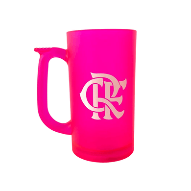 Caneca Chopp Flamengo Rosa 500 ml