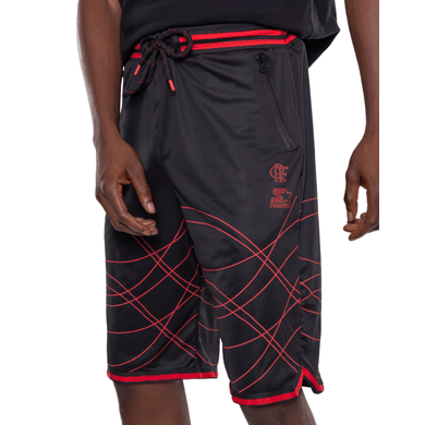 Bermuda Flamengo Ondas Sint Preta Starter