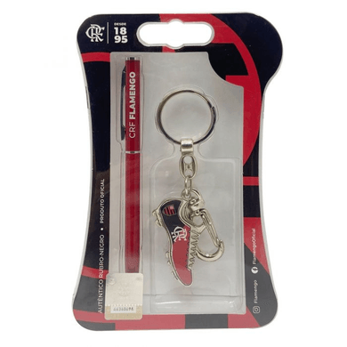 Kit Flamengo Chaveiro e Caneta