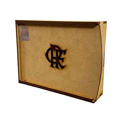 Carteira Flamengo Rubro Negra Com Estojo de Madeira CRF