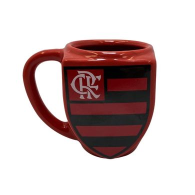 Caneca Flamengo Escudo 3D Porcelana Premium 270ml