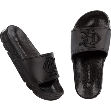 Chinelo Infantil Slide Flamengo - Preto com Detalhes Tonalizados