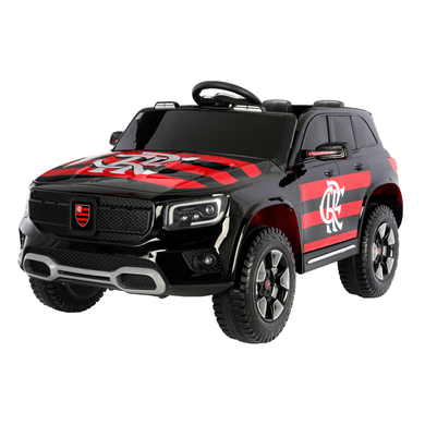 Carrinho Elétrico Preto Infantil Flamengo Oficial Ed. Limitada