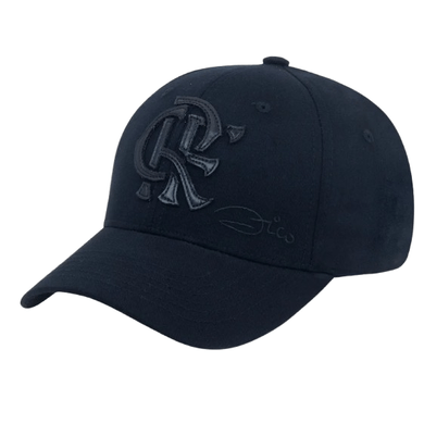 Boné Flamengo Aba Curva CRF Zico Preto Super Cap