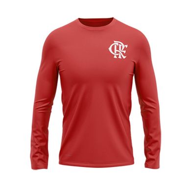 Camisa Flamengo Manga Longa Protection Vermelha Braziline