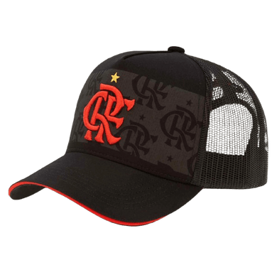 Boné Flamengo Escudo Faixa Frontal Zico Preto Super Cap