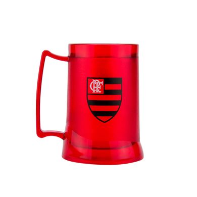 Caneca Gel Flamengo Escudo CRF 400ml  Vermelha