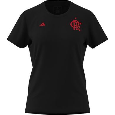 Camisa Flamengo Feminina Poliamida Preta Adidas 2025