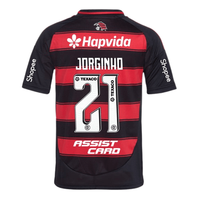 Manto Flamengo Jogo 1 Adidas 2025 – Com Kit Patrocínio – Jorginho 21