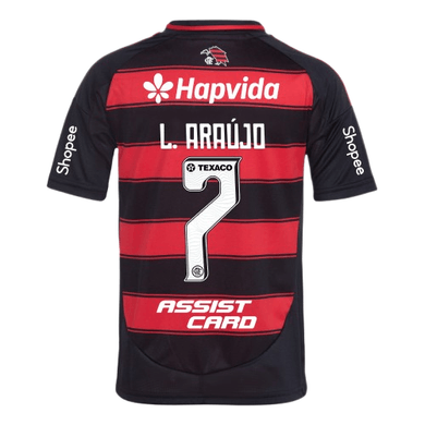 Manto Flamengo Infantil Jogo 1 Adidas 2025 – Com Kit Patrocínio – L. Araújo 7