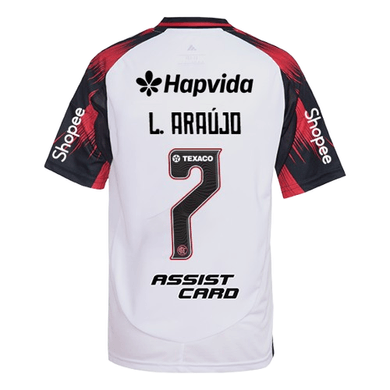 Manto Flamengo Infantil Jogo 2 Adidas 2025 – Com Kit Patrocínio – L. Araújo 7