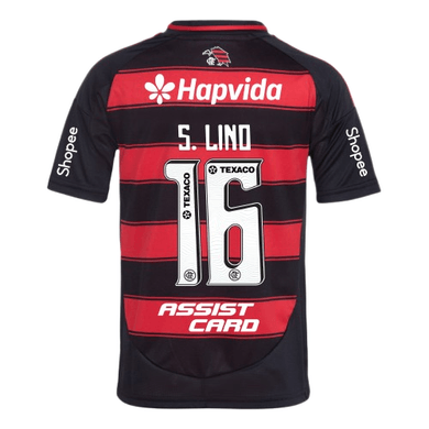 Manto Flamengo Infantil Jogo 1 Adidas 2025 – Com Kit Patrocínio – S.Lino 16