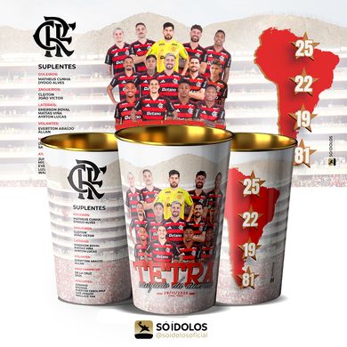 Copo Comemorativo Flamengo Tetra da América