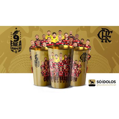 Copo Comemorativo Flamengo ENEA Campeão Brasileiro