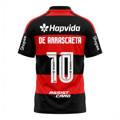 Manto Flamengo Jogo 1 Adidas 2026 – Com Kit Patrocínio – De Arrascaeta 10