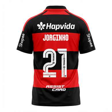Manto Flamengo Jogo 1 Adidas 2026 – Com Kit Patrocínio – Jorginho 21